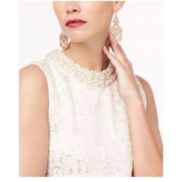 Rachael Zoe Embellished Metallic Mini Sz 6 - Picture 7 of 12